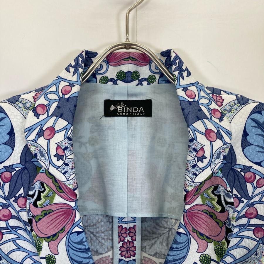 レディース 古着 70s 牡丹牌 花 刺しゅう パデッド 光沢 サテン