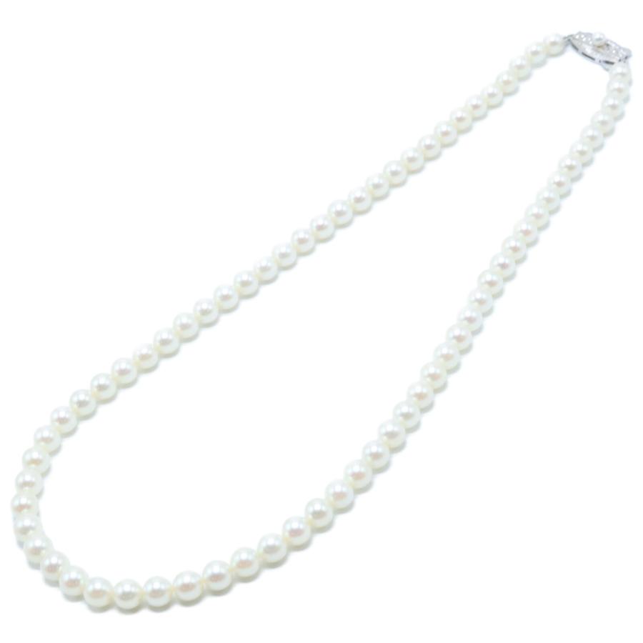 MIKIMOTO 美品 ミキモト 留め具SV 約6mm パール ネックレス MIKIMOTO 美品 ミキモト 留め具SV 約6mm パール ネックレス