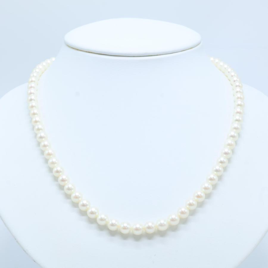 MIKIMOTO 美品 ミキモト 留め具SV 約6mm パール ネックレス MIKIMOTO 美品 ミキモト 留め具SV 約6mm パール ネックレス