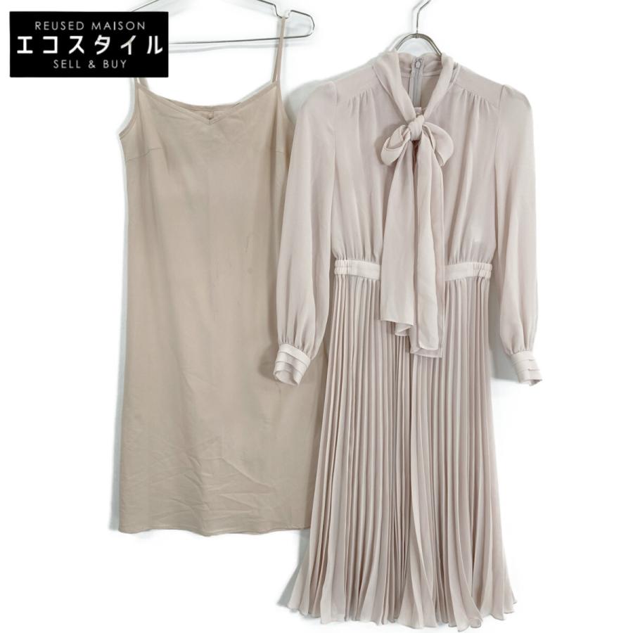 希少 未使用級 ANAYI シアードビー ボウタイ プリーツ ワンピース Eternal Line 2025】シアードビープリーツ ワンピース|ANAYI OFFICIAL