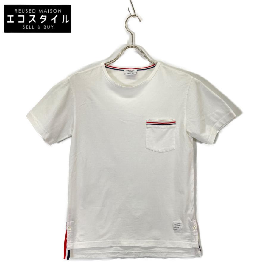 THOM BROWNE★メンズ RWB Pocket Cotton 半袖Tシャツ THOM BROWNE☆メンズ RWB Pocket Cotton 半袖Tシャツ