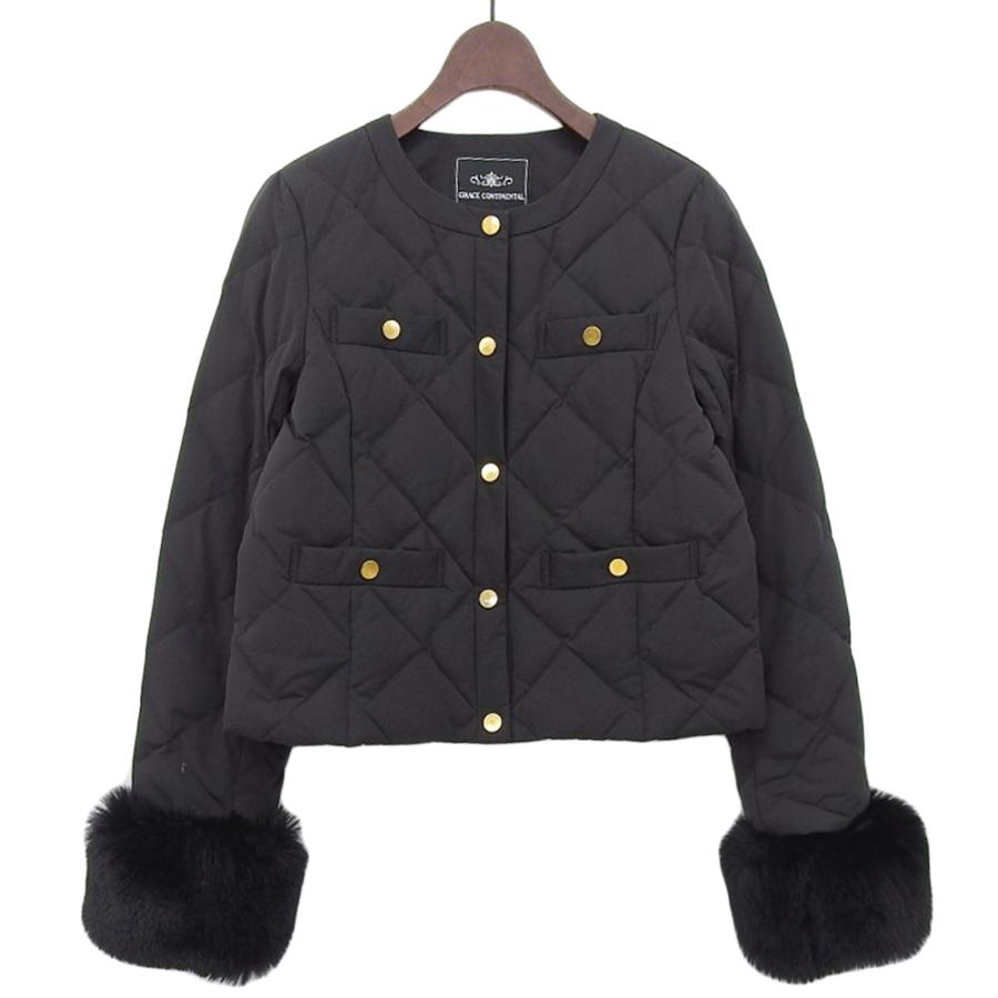 GRACE CONTINENTAL（グレースコンチネンタル） ファー付き ノーカラー