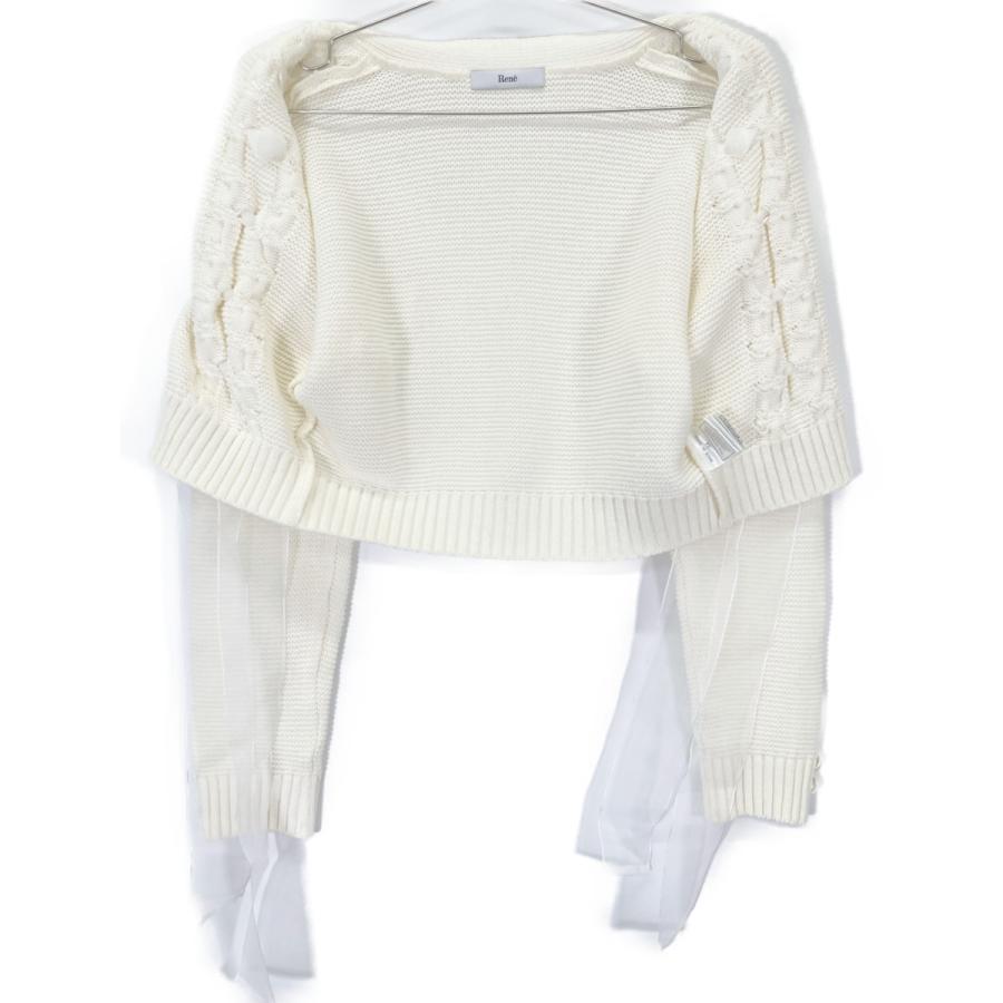 新品　ルネ　Rene ショート　カーディガン　ボレロ　ホワイト 新品 ルネ Rene ショート カーディガン ボレロ ホワイト 新品 ルネ