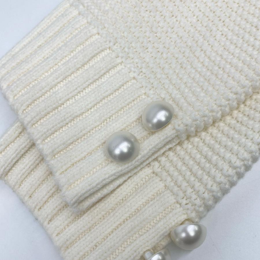 Rene ルネ ホワイト コットン混 6312190 リボン付き ボレロ 34