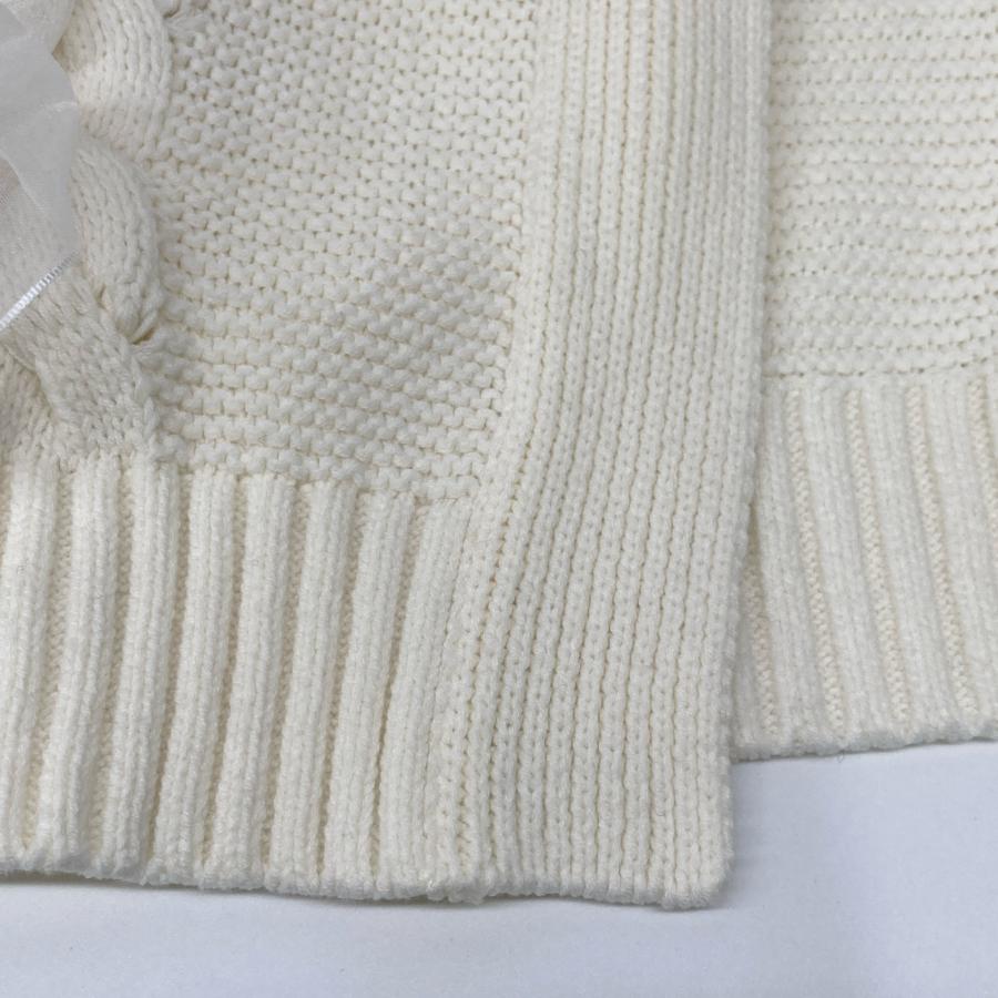 Rene ルネ ホワイト コットン混 6312190 リボン付き ボレロ 34