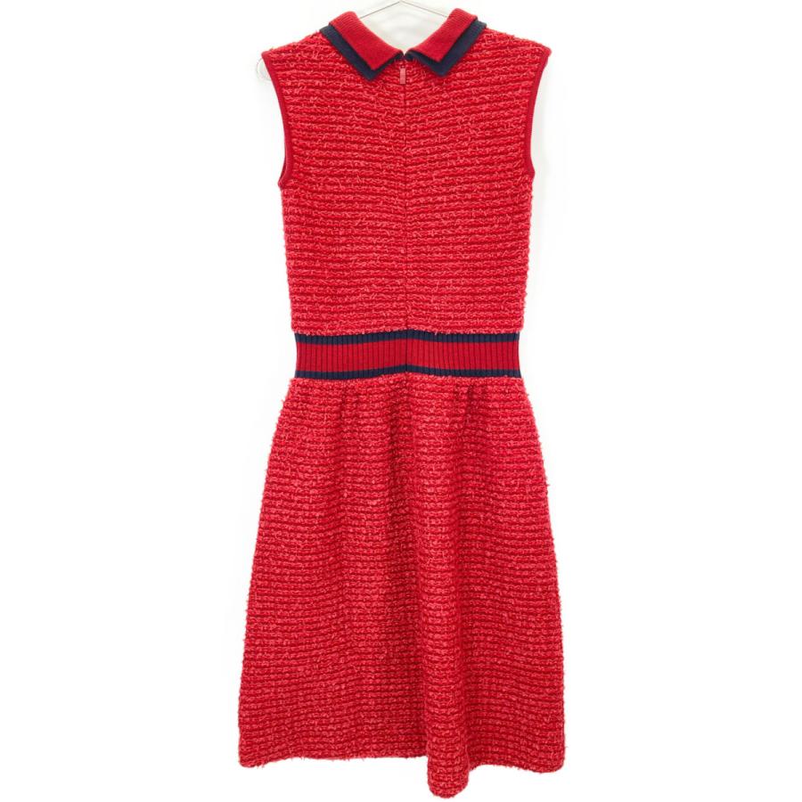 Rene ルネ レッド ウールレーヨン混 6142270 ノースリーブ ニット