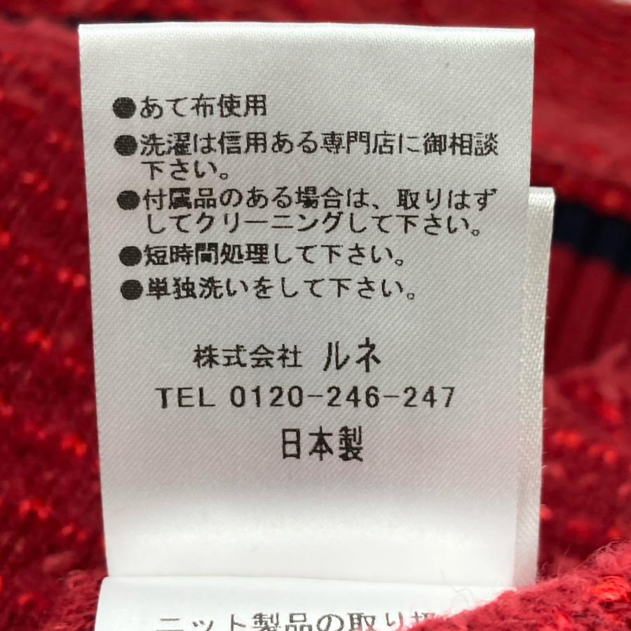 Rene ルネ レッド ウールレーヨン混 6142270 ノースリーブ ニット