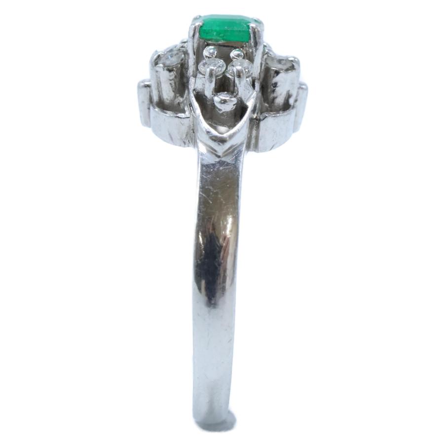 美品 JEWELRY MAKI ジュエリーマキ Pt500 0.14 0.19 エメラルド  