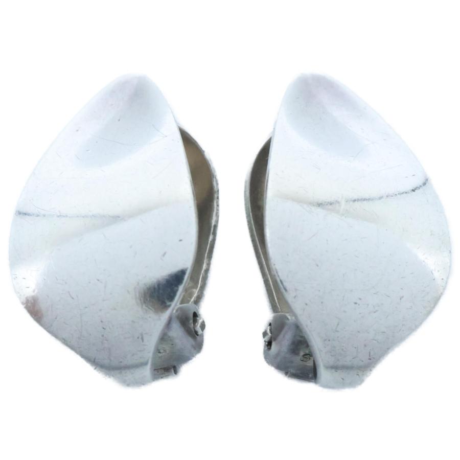 GEORG JENSEN ジョージジェンセン #128B 925S リーフ イヤリング 