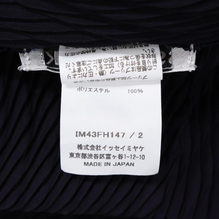 ISSEY MIYAKE イッセイミヤケ ネイビー IM43FH147 ORBICULAR プリーツ  