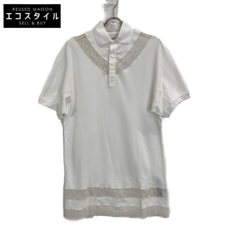 BURBERRY - バーバリー 【美品/国内正規】8066318 レース切替 ポロシャツ/ IT：36 BURBERRY（バーバリー） 美品/国内正規 8066318 レース切替 ポロシャツ