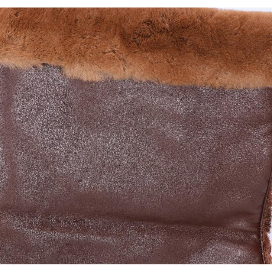LOEWE（ロエベ） ファーxレザー トートバッグ ブラウン レディース