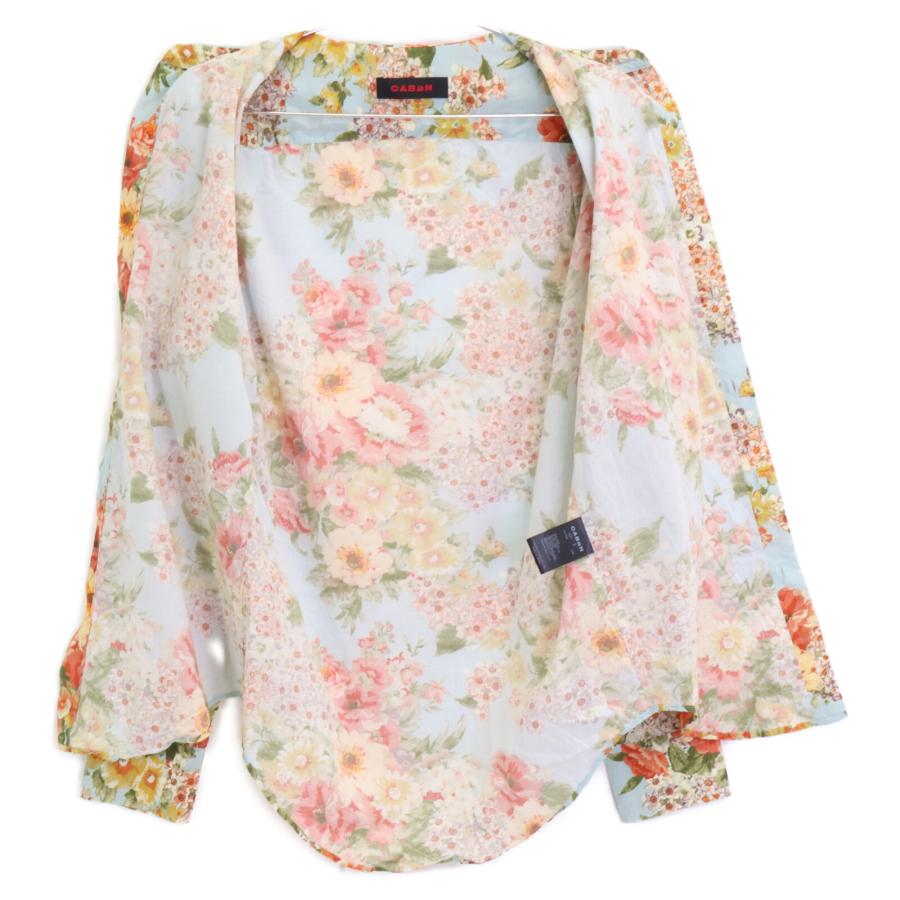 美品/ CABaN キャバン フラワープリント 長袖シャツ/ トップス S  