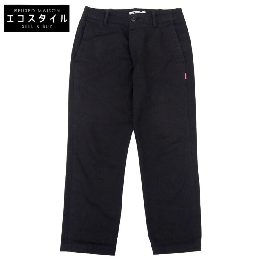 美品 SEQUEL シークエル コットン混 パンツ ボトムス メンズ 黒 