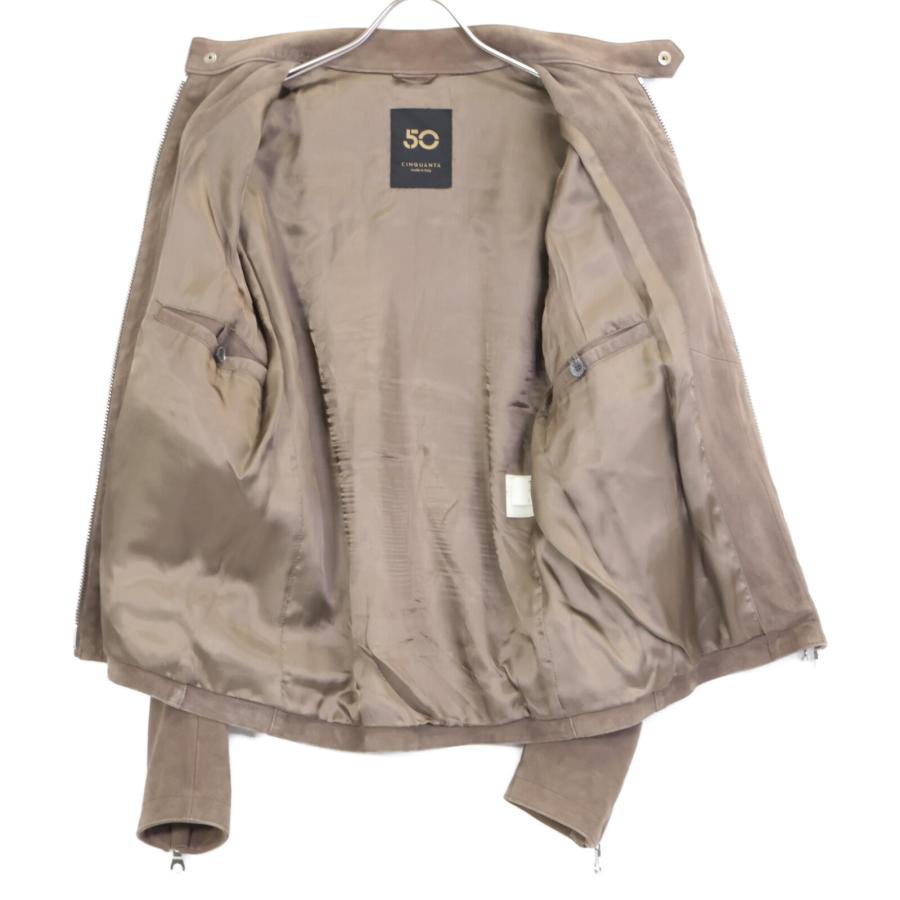 CINQUANTA チンクアンタ ベージュ H502 ゴートレザー スエード