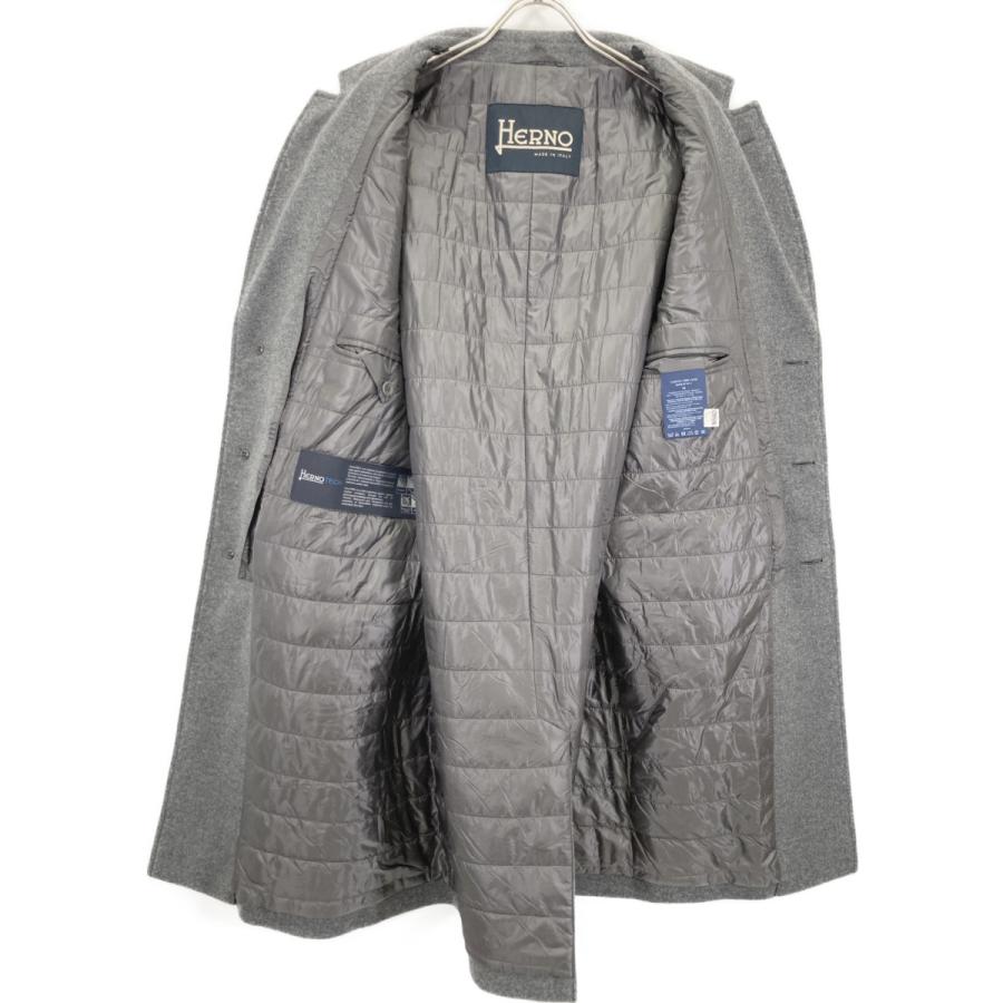 ヘルノ　HERNO 中綿入りチェスターコート　サイズXL 50 グレー ヘルノ HERNO 中綿入りチェスターコート サイズXL 50 グレー - メルカリ