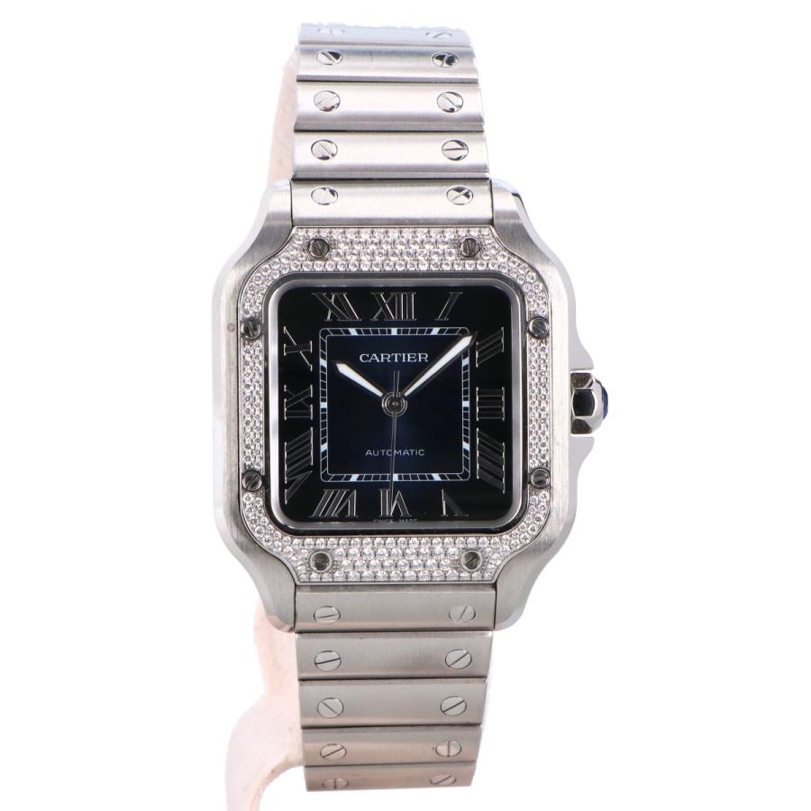 Cartier（カルティエ） 美品 W4SA0006 サントス ドゥ MM ダイヤモンド