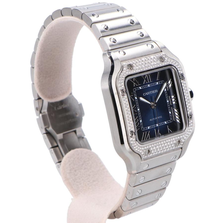 Cartier（カルティエ） 美品 W4SA0006 サントス ドゥ MM ダイヤモンド