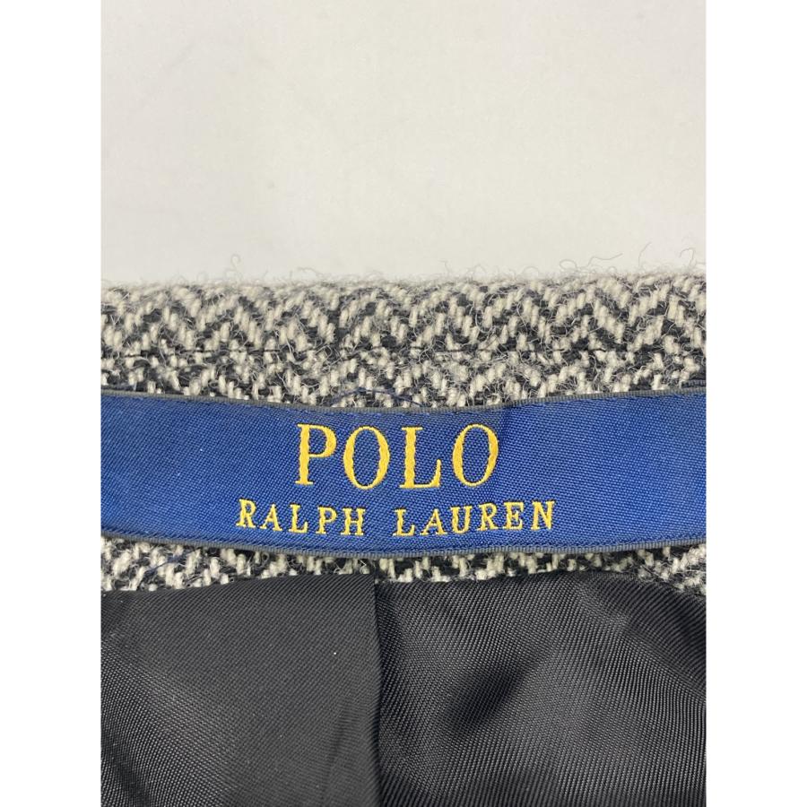未使用に近い ラルフローレン ツイードジャケット アルパカ ラムレザーパッチ L POLO RALPH LAUREN（ポロ・ラルフローレン） ポロ ラルフローレン