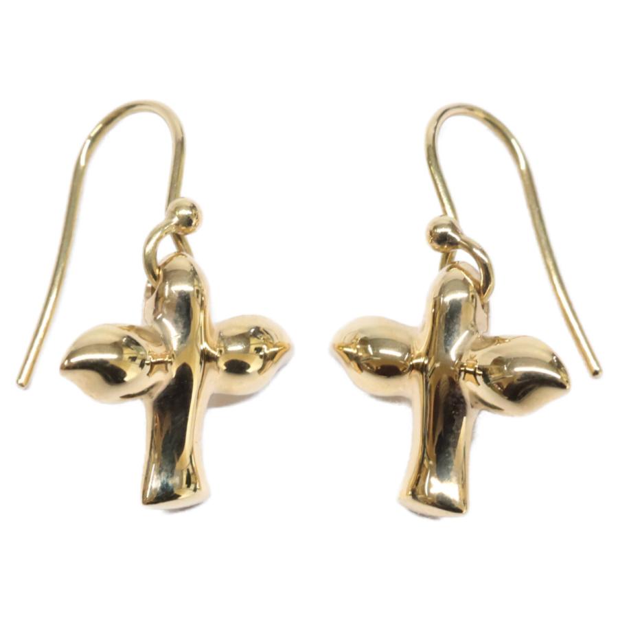 希少エルサ・ペレッティ　バードクロスピアス　SV925 Au585 / 14金 TIFFANY&Co.（ティファニー） 美品 750 エルサペレッティ バードクロス