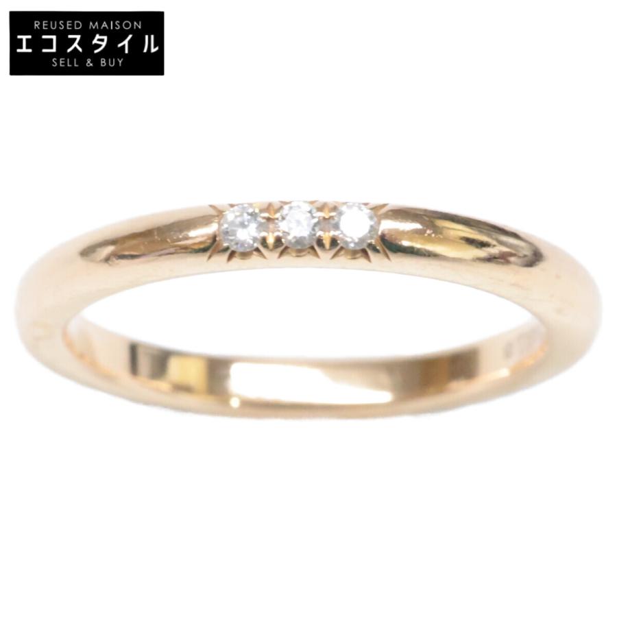 Tiffany&Co. ティファニー リング　3Pダイヤモンド 750　K18 TIFFANY&Co.（ティファニー） 美品 Au750 3Pダイヤモンド バンド
