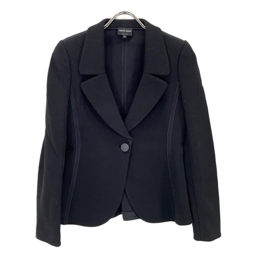 GIORGIO ARMANI ジョルジオアルマーニ ブラック KAG06JKAENJ ウール混 ジャケット ブラック 40 ジャケット レディース 中古_1