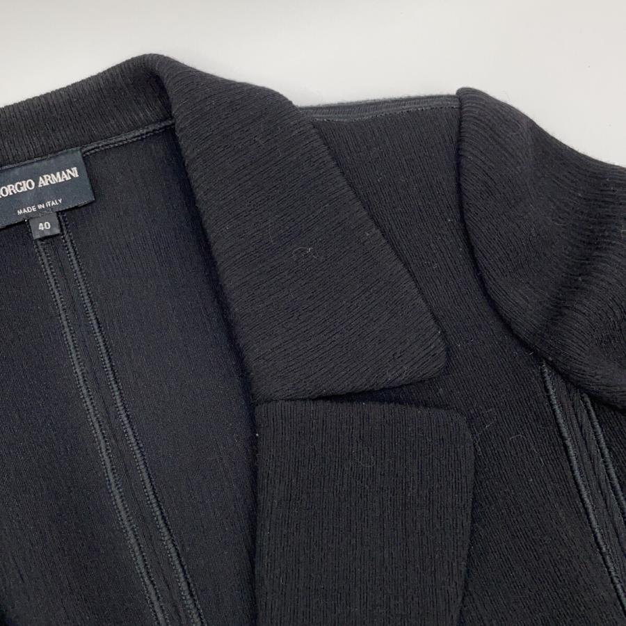 GIORGIO ARMANI ジョルジオアルマーニ ブラック KAG06JKAENJ ウール混 ジャケット ブラック 40 ジャケット レディース 中古_7
