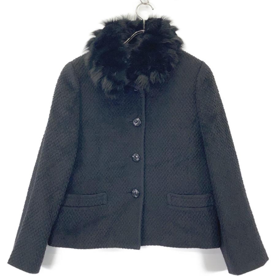 美品/ jun ashida ジュンアシダ SC8310 フォックスファー付 ラマウール