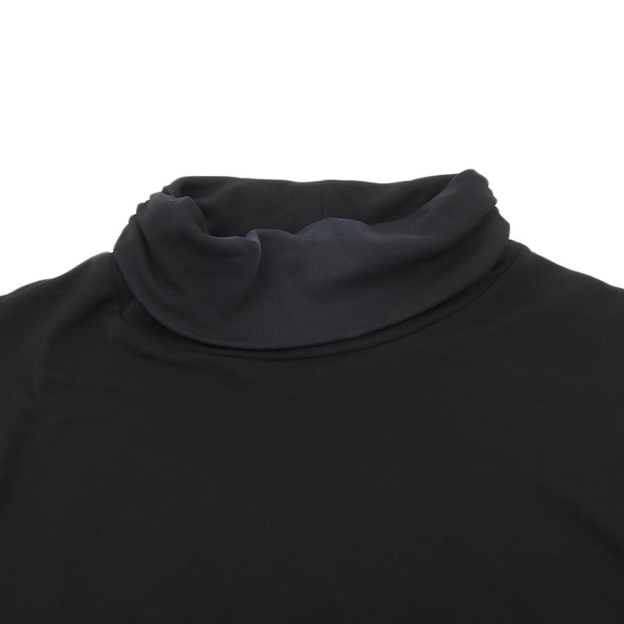 LANVIN ランバン  美品 シルク タートルネック カットソー トップス レディース ブラック 38 2919701 38 LANVIN（ランバン） 美品 シルク タートルネック カットソー トップス