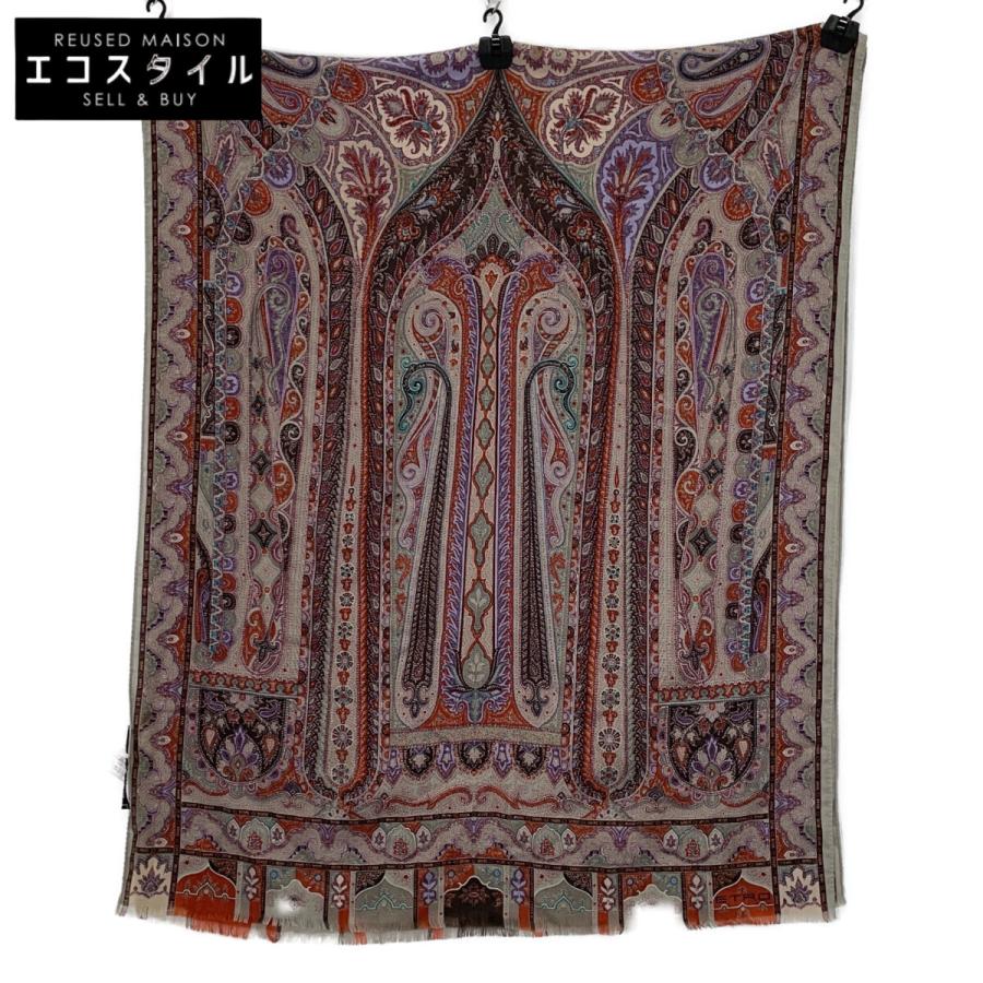 ETRO（エトロ） 美品/国内正規 112-10028-5337 ペイズリー柄 カシミヤ
