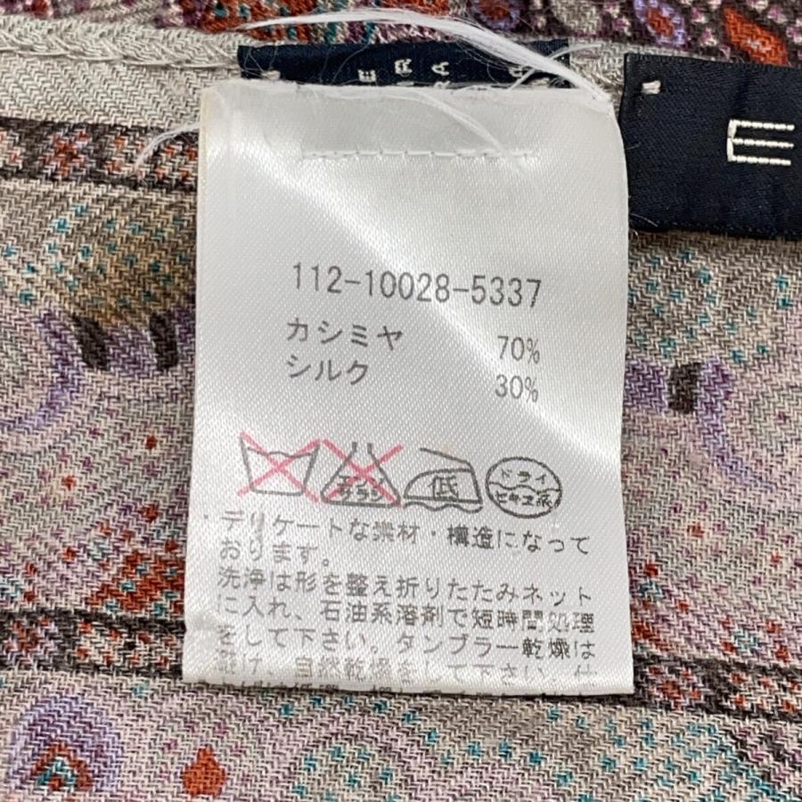 ETRO（エトロ） 美品/国内正規 112-10028-5337 ペイズリー柄 カシミヤ