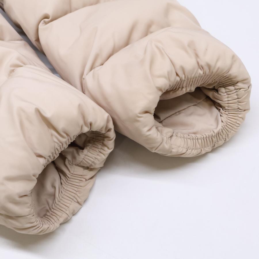 MONCLER モンクレール A20934982025 GENEVRIETTE ベルト/ファー付 フーディダウン コート 00 ベージュ レディースの画像