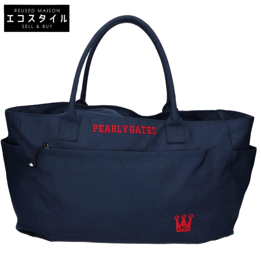PEARLY GATES（パーリーゲイツ） ロゴ入り トートバッグ ネイビー