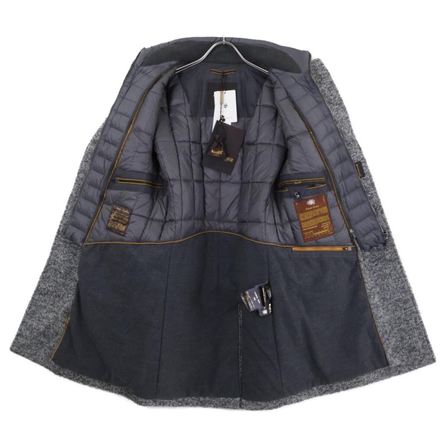 MOORER ムーレー 【新品同様/国内正規】HARRIS ダウン前立て付 チェスターフィールドコート 44 新品同様/国内正規 MOORER ムーレー HARRIS ダウン前立て付 チェスター