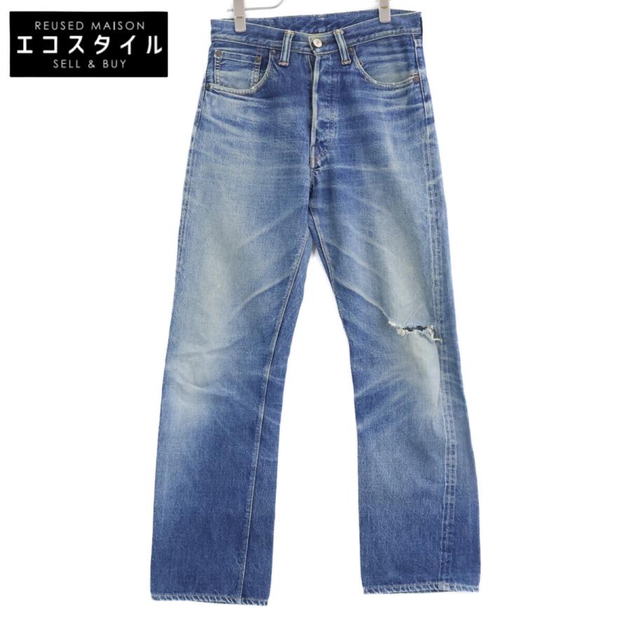 WAREHOUSE ウエアハウス 1001XX 水牛パッチ ダメージ加工 ボタンフライ