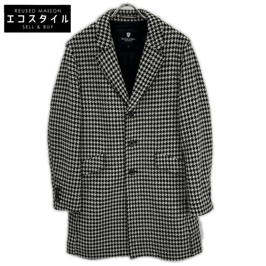 美品✨ブラックレーベル クレストブリッジ 千鳥柄 ウール ステンカラーコート M BLACK LABEL CRESTBRIDGE（ブラックレーベル クレストブリッジ