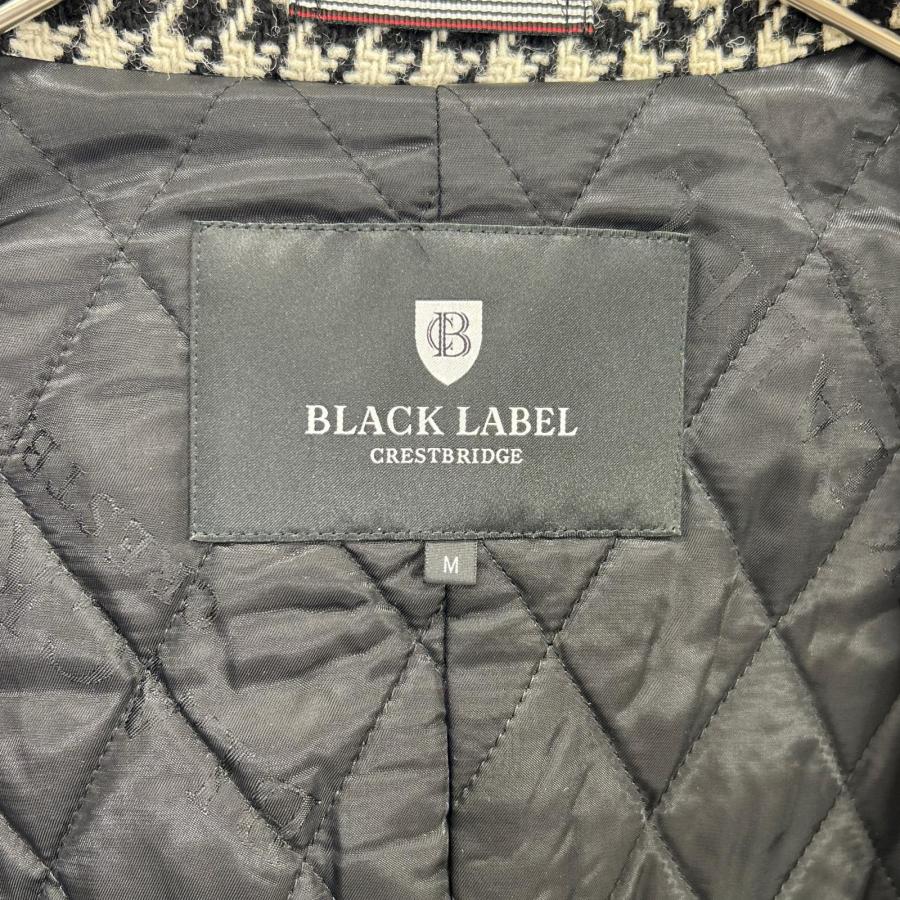 BLACK LABEL CRESTBRIDGE ホワイト×ブラック 51F22-221-04 千鳥格子柄
