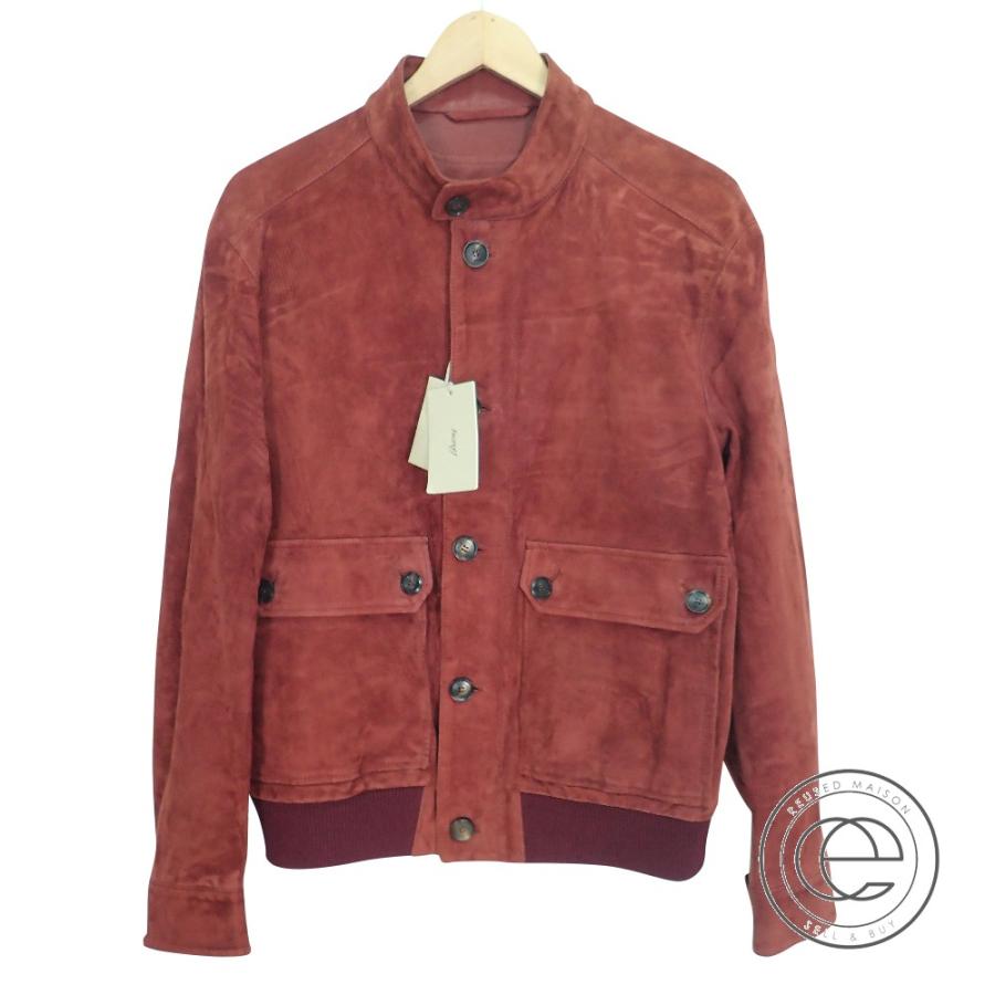 国内正規 Brioniブリオーニ ラムレザー スエード ボンバージャケット50 ボルドー メンズ ブランドショップエコスタイル 通販 Yahoo ショッピング