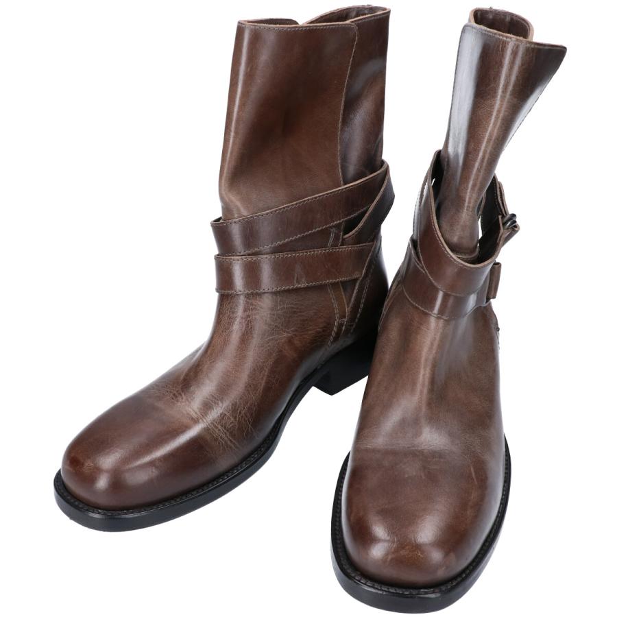 Buttero ブッテロ B1498 レザーベルトブーツ 41 ダークブラウン メンズ ブランドショップエコスタイル 通販 Yahoo ショッピング