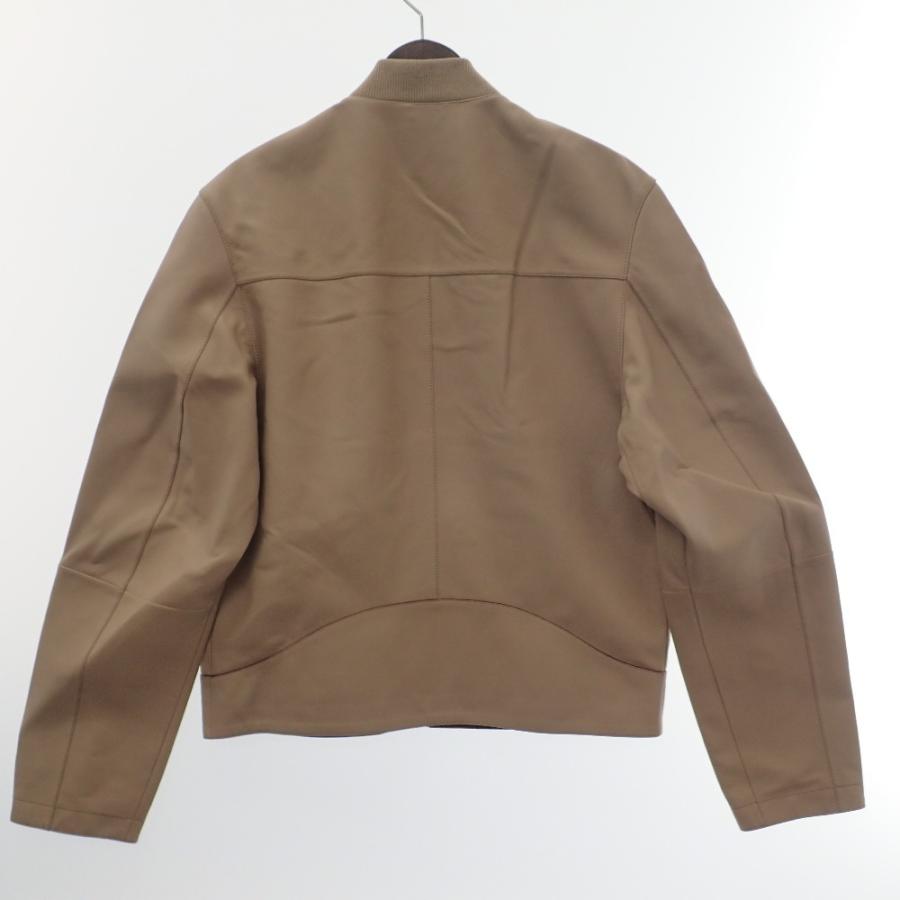 新品同様/ /国内正規 HERMES エルメス ラムレザー ジップアップ