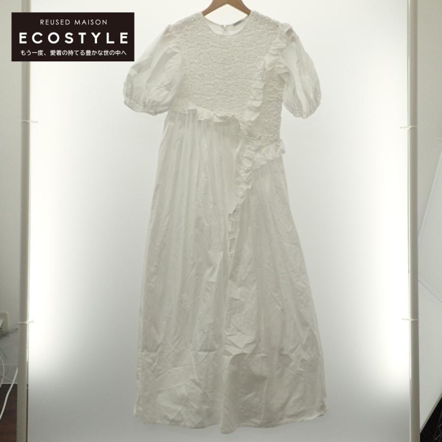 美品 CECILIE BAHNSEN セシリーバンセン 1577-343-9064 Camden パフスリーブドレス 半袖ロング ワンピース UK6 ホワイト レディース :6893100000007144:ブランドリユースショップエコスタイル - 通販 - Yahoo!ショッピング