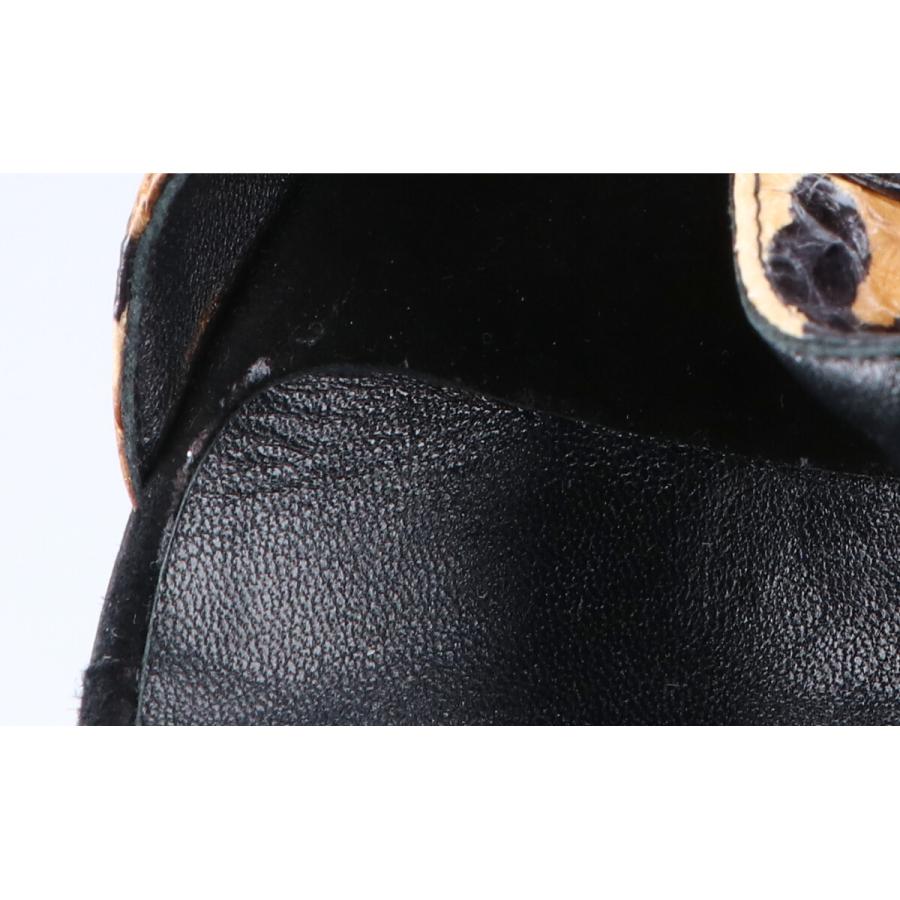 MANOLO BLAHNIK（マノロブラニク） レオパード柄パイソン/スエード