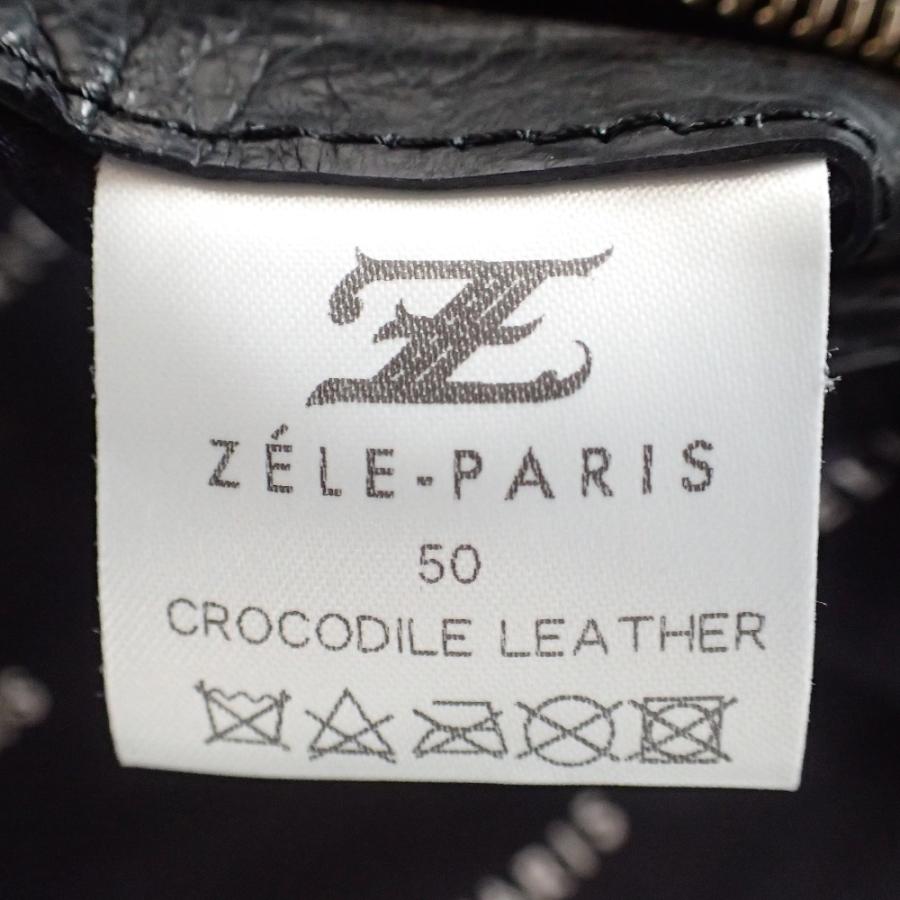ZELE-PARIS ゼルパリ クロコダイルレザー シングルライダース ZELE-PARIS ゼルパリ クロコダイルレザー シングルライダース