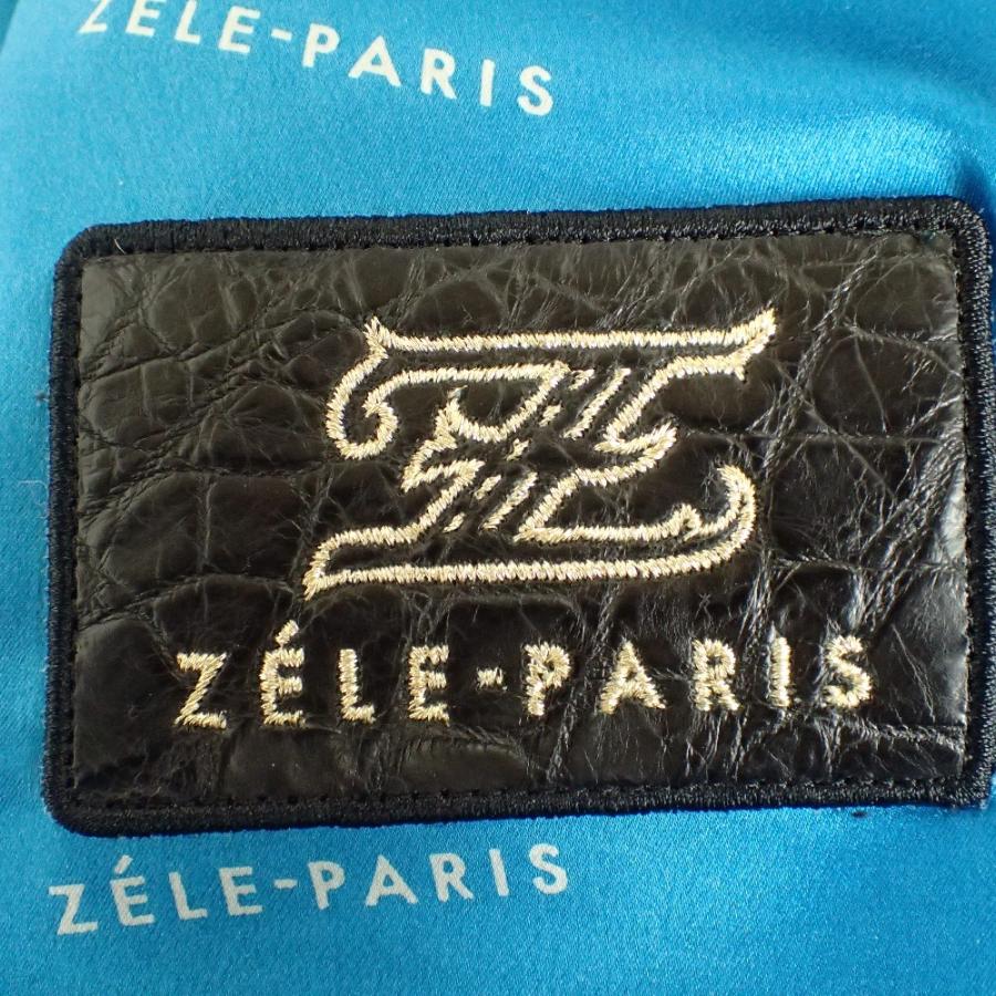 ゼルパリ！タグ！ ZELE-PARIS ゼルパリ クロコダイルレザー ジップアップ ベスト サイズ
