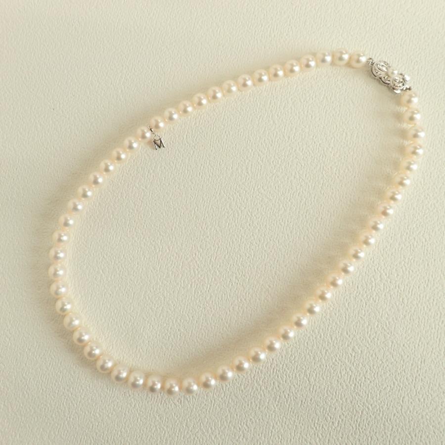 MIKIMOTO（ミキモト） 美品 SIL刻印 Mチャーム付 約7mmパール