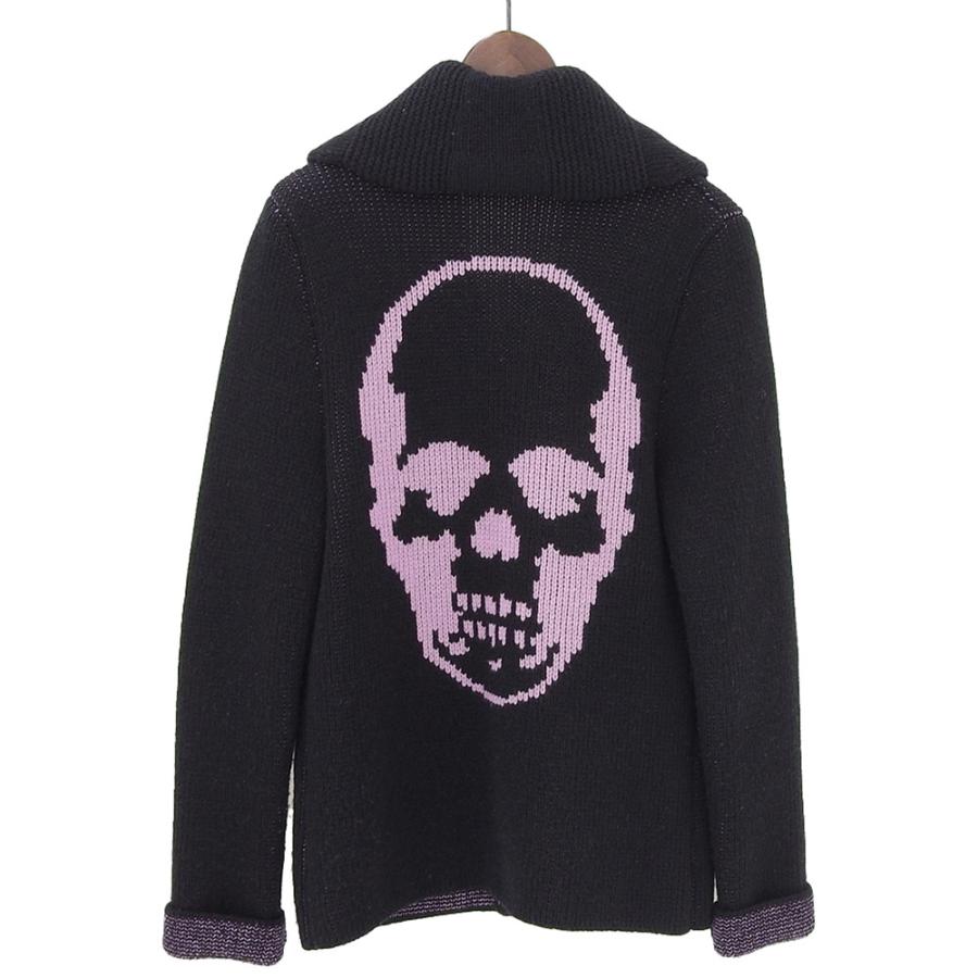 ルシアンペラフィネ スカル カシミヤ カーディガン lucien pellat finet ルシアンペラフィネ カシミヤ×ウール バック