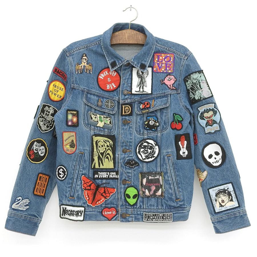 Supreme 美品/ シュプリーム 18SS Patches Denim Trucker Jacket Supreme 美品/ シュプリーム 18SS Patches Denim Trucker Jacket