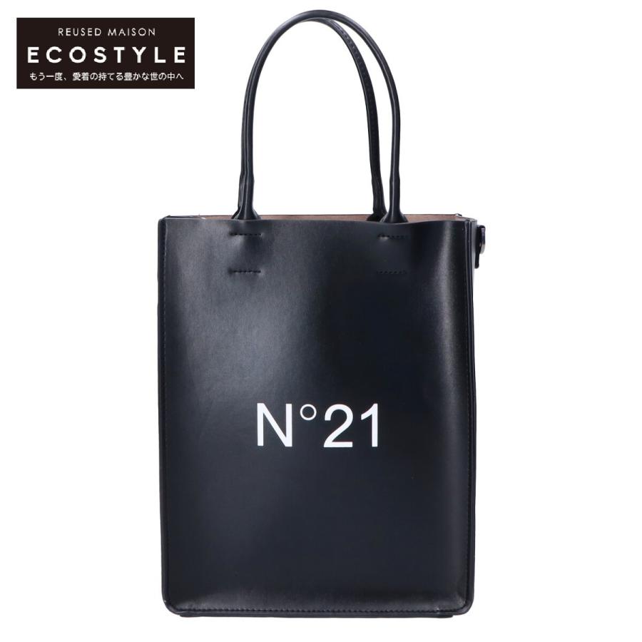 N°21 ヌメロヴェントゥーノ ロゴプリント 2WAYショルダー トートバッグ  