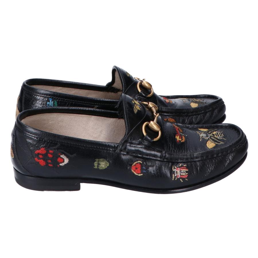GUCCI グッチ 刺繍 ホースビット ローファー シューズ 6 GUCCI グッチ 刺繍 ホースビット ローファー シューズ 6