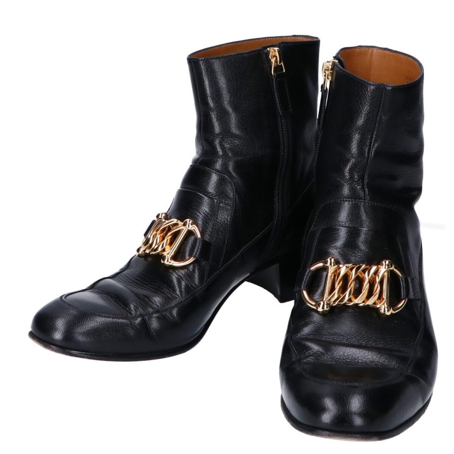 GUCCI グッチ 585857 KITTENヒール ホースビットチェーン サイド GUCCI グッチ 585857 KITTENヒール ホースビットチェーン サイド